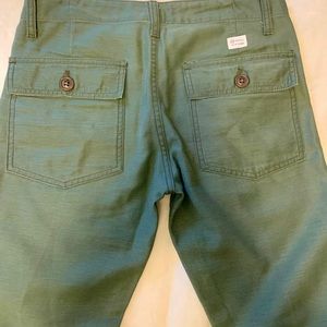 AG Adriano Goldschmeid army green crop pants 26